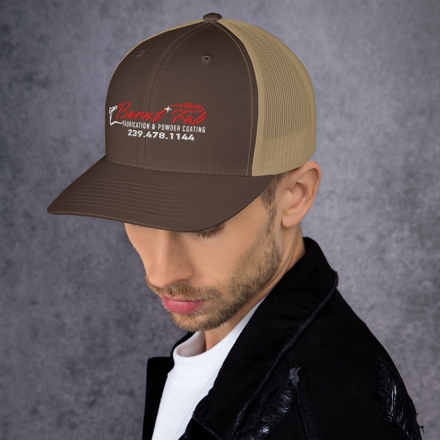 Burnt Fab Trucker Cap