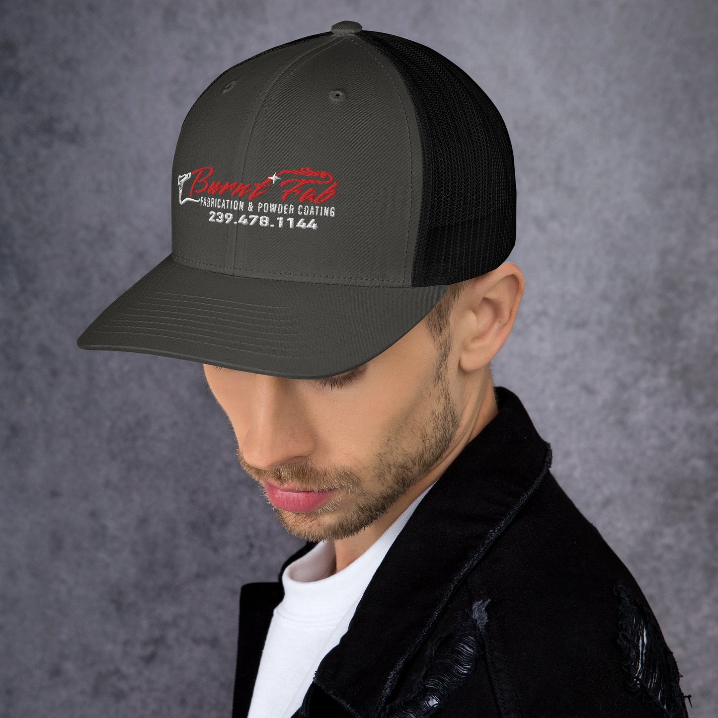 Burnt Fab Trucker Cap