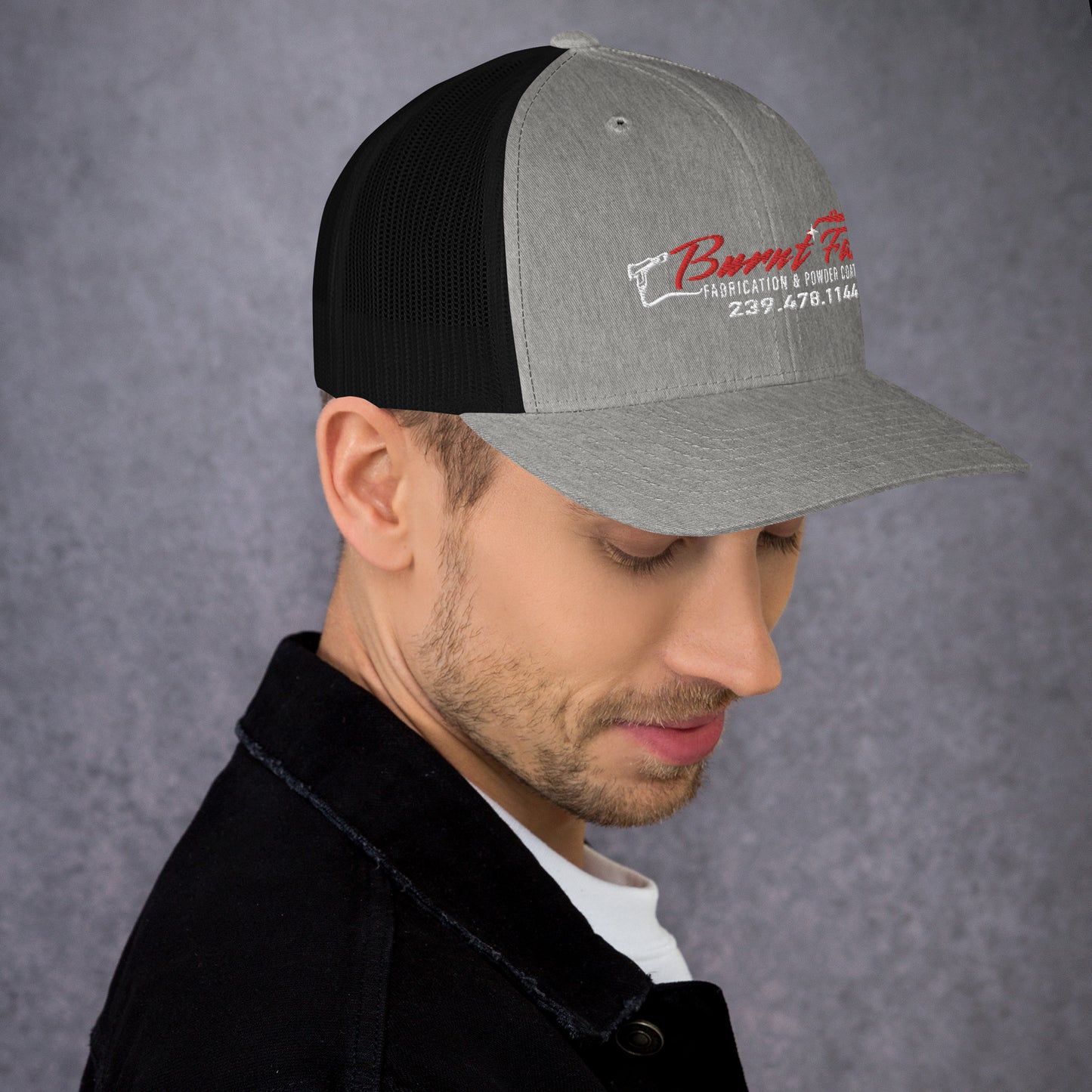 Burnt Fab Trucker Cap
