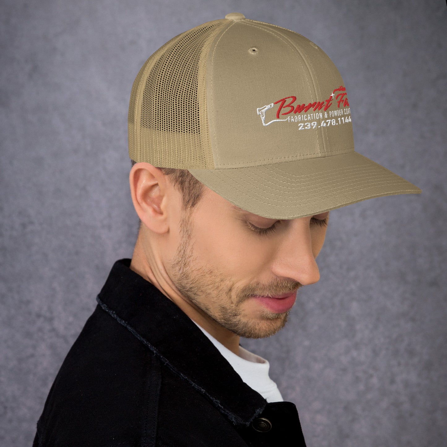 Burnt Fab Trucker Cap
